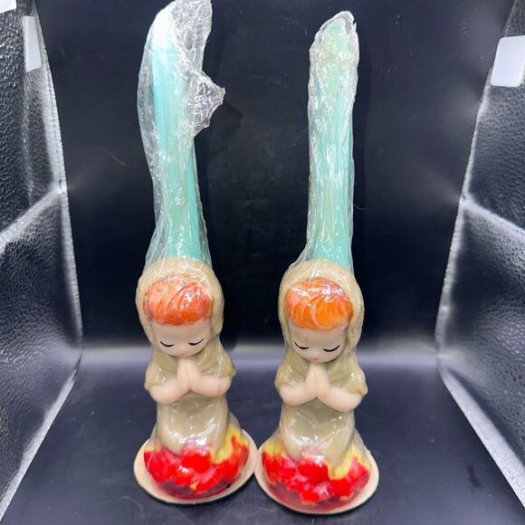 NOS Vintage Gurley Candle Company Christmas Candle GIRL PRAYING Kneeling USA - Picture 1 of 7